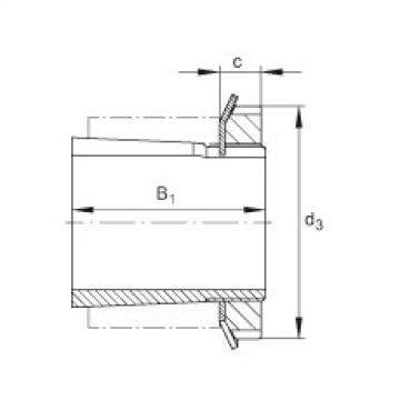 Radial insert ball bearings - UK208