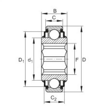 Self-aligning deep groove ball bearings - SK014-205-KRR