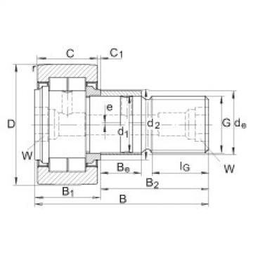 Stud type track rollers - NUKRE80