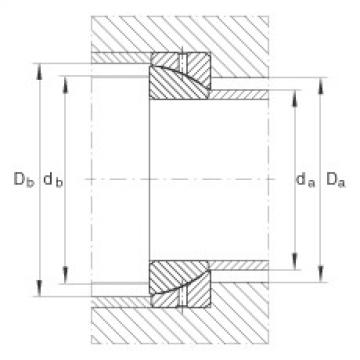 Angular contact spherical plain bearings - GE100-SX