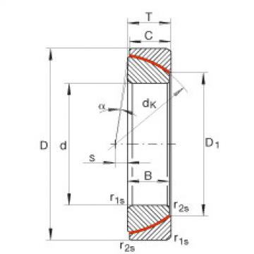 Angular contact spherical plain bearings - GE160-SW