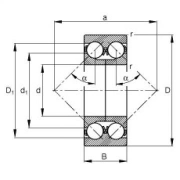 Angular contact ball bearings - 3307-DA