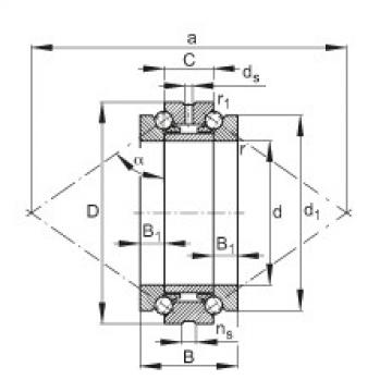 Axial angular contact ball bearings - 234410-M-SP