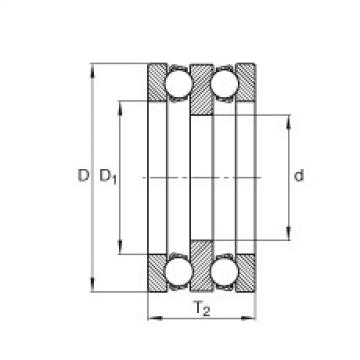 Axial deep groove ball bearings - 1908