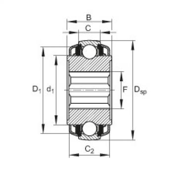 Self-aligning deep groove ball bearings - VKE30-212-KTT-B-2C