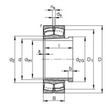 Spherical roller bearings - 21317-E1-XL-K + AHX317