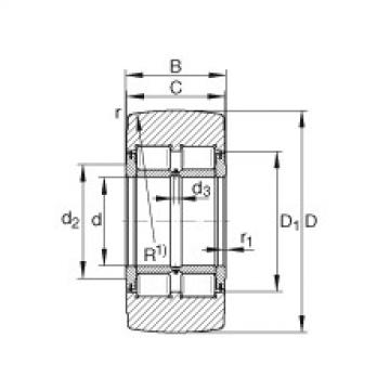 Yoke type track rollers - NNTR120X290X135-2ZL