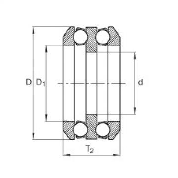 Axial deep groove ball bearings - 85X04