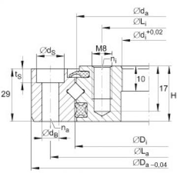 Crossed roller bearings - XU080120