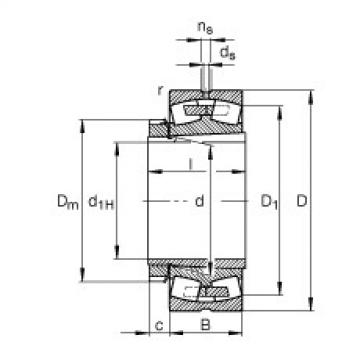 Spherical roller bearings - 23026-E1A-XL-K-M + H3026