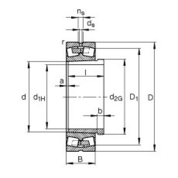 Spherical roller bearings - 230/670-B-K-MB + AH30/670A-H