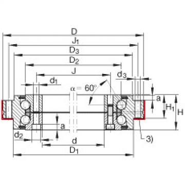 Axial angular contact ball bearings - ZKLDF100