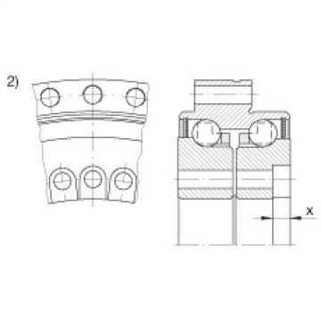 Axial angular contact ball bearings - ZKLDF325