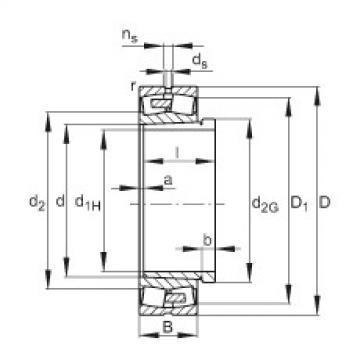 Spherical roller bearings - 22256-BEA-XL-K-MB1 + AH2256G