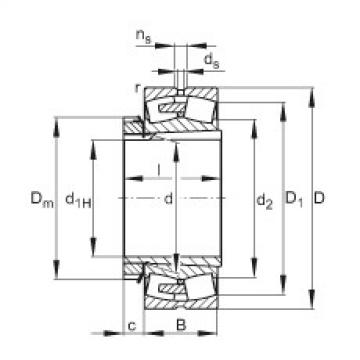 Spherical roller bearings - 22256-BEA-XL-K-MB1 + H3156X