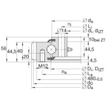 Four point contact bearings - VSA200414-N