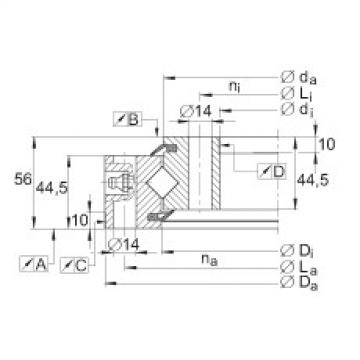 Crossed roller bearings - XSU140644