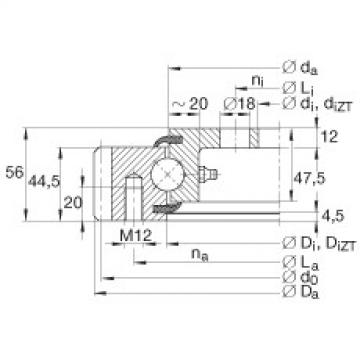 Four point contact bearings - VLA200544-N