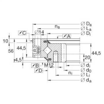 Crossed roller bearings - XSI140544-N