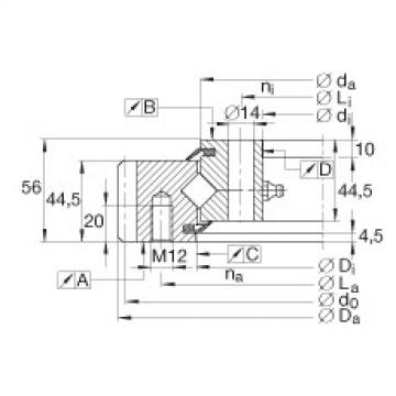 Crossed roller bearings - XSA140544-N