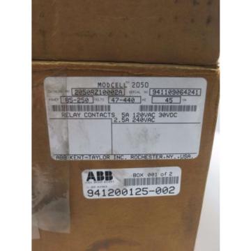 NEW ABB 2050RZ10002A MODCELL 2050 CONTROLLER 85-250V-AC 45VA D512044