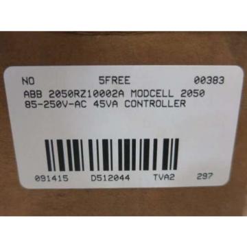 NEW ABB 2050RZ10002A MODCELL 2050 CONTROLLER 85-250V-AC 45VA D512044