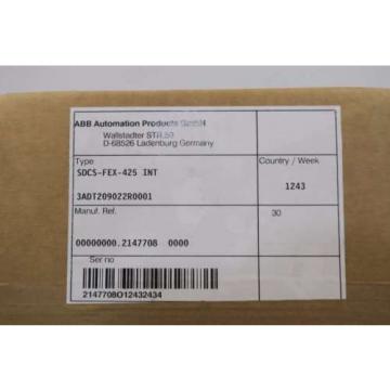 NEW ABB 3ADT209022R0001 SDCS-FEX-425-INT FIELD EXCITER D557731