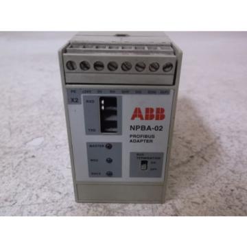 ABB NPBA-02 ADAPTER MODULE PROFIBUS *USED*