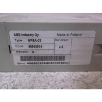 ABB NPBA-02 ADAPTER MODULE PROFIBUS *USED*