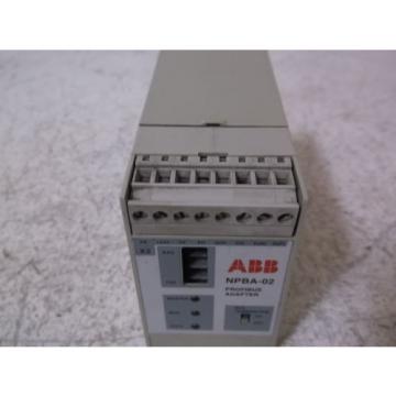 ABB NPBA-02 ADAPTER MODULE PROFIBUS *USED*