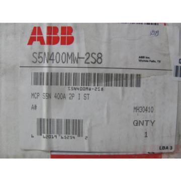 ABB, Circuit Breaker, SACE S5, S5N400MW-2S8, with Isomax,  3P, 600V, New in Box