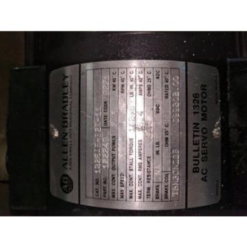 ALLEN BRADLEY 1326AB-B2E-11 SERVO MOTOR 122249, 1326ABB2E11