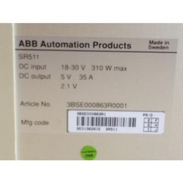 GUARANTEED! ABB  5V SR511 3BSE000863R0001 REGULATOR MODULE 90 DAY WARRANTY!