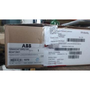 NIB ABB 003473921 FA200/CONTROLLOGIX/2XOMN20/458 - 60 day warranty