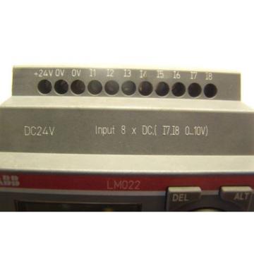 ABB LM022-C12RDC LOGIC MODULE DC POWER SUPPLY DC 24 VDC 10 A 240 VAC 8A 24V DC