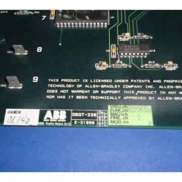 ABB ASEA BROWN BOVERI E-31990 REMOTE I/O MODULE DSQT-239