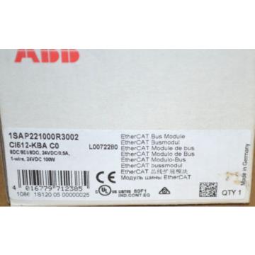 ABB 1SAP221000R3002 EtherCAT Busmodul CI512-KBA C0 NEU OVP NEW