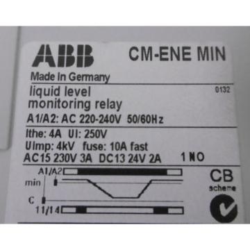 ABB Niveaurelais 1SVR550851R9500 Typ CM-ENE MIN Neu OVP