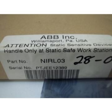 ABB NIRL03 TERMINATION UNIT *NEW IN BOX*