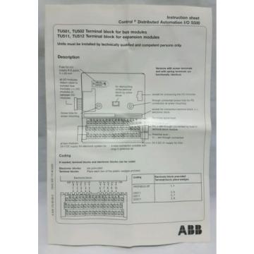 ABB S500 terminal module bus 1SVP426470R0000   *Made in Germany*