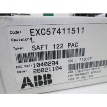 ABB PULSE AMPLIFIER BOARD SAFT 122 PAC *USED*