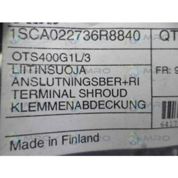 ABB 1SCA022736R8840 TERMINAL SHROUD *NEW IN FACTORY BAG*