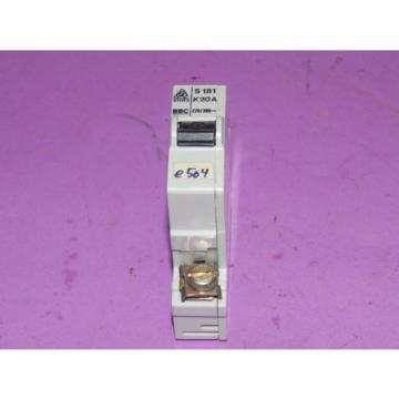 ABB Stotz-Kontakt S181-K20A Circuit Breaker 20Amp 1Pole 220/380~ S181K20A