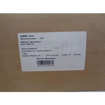 NEW ABB MODEL AV 1120010 PNEUMATIC POSITIONER