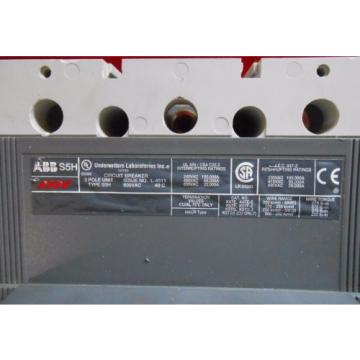 TESTED ABB S5H400BW  400AMP BREAKER W/ K6C-AB AUX. &amp; K5VD-M OPERATOR