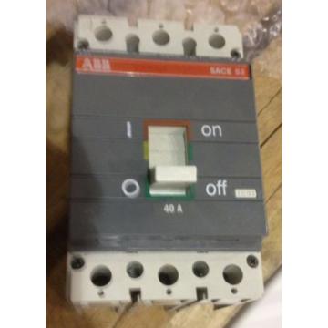 ABB SACE S3 BREAKER S3N 40A 600VAC 3 POLE