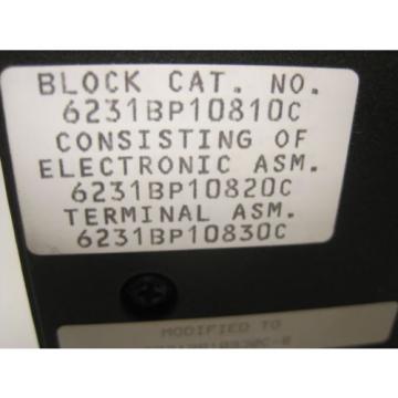 ABB TAYLOR 6231BP10820C-E BLOCK 6231BP10820C