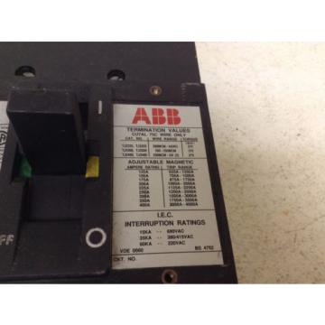 ABB UXAB 718530 R 999 JS aS 300 Amp 600 VAC 3 P Circuit Breaker UXAB718530R999