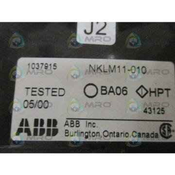 ABB NKLM11-010 CABLE *USED*