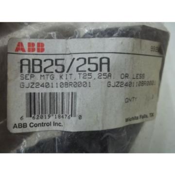 ABB AB25/25A SEP. MTG. KIT *NEW IN A BAG*